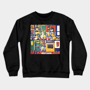 In the kitchen, motif 1-Matisse inspired Crewneck Sweatshirt